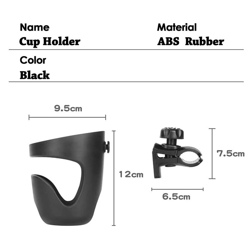 Boat Rail Cup Holder Universal Drinks Holders 360 Degree Rotation Adjustable Clamp Boat Drink Holder,1Pcs US