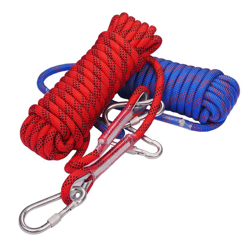 High Strength Climbing Rope, 1 Set Climbing Rope with Storage Bag & Carabiners & Gloves, Professional Outdoor Climbing Equipment