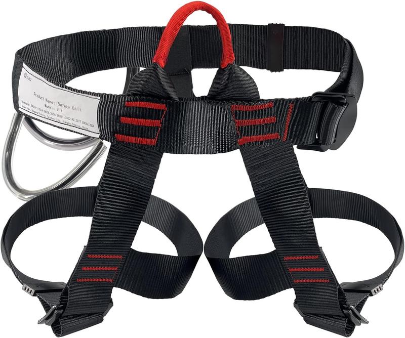 Polyester Safety Harness Climbing belts, Safe Seat Belts for Tree Climbing Outdoor Training Caving Rock Climbing Rappelling Equip - Half Body Guide belt