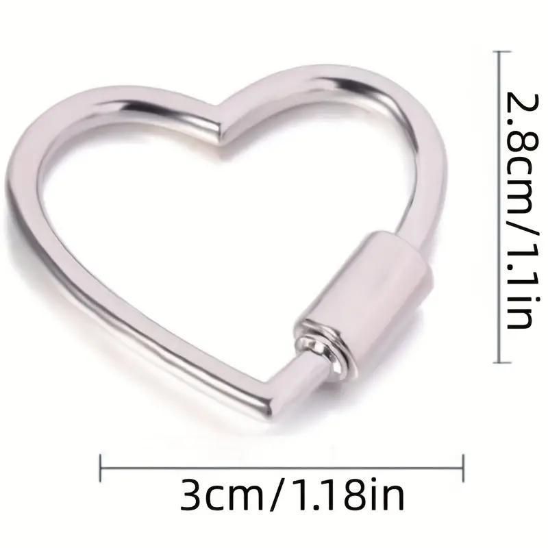 Heart Shaped Climbing Buckle Clip, 8 Counts Multi-functional Climbing Buckle Clip, Climbing Buckle Hook for Camping Hiking Fishing Trip Dog Rope Buckles