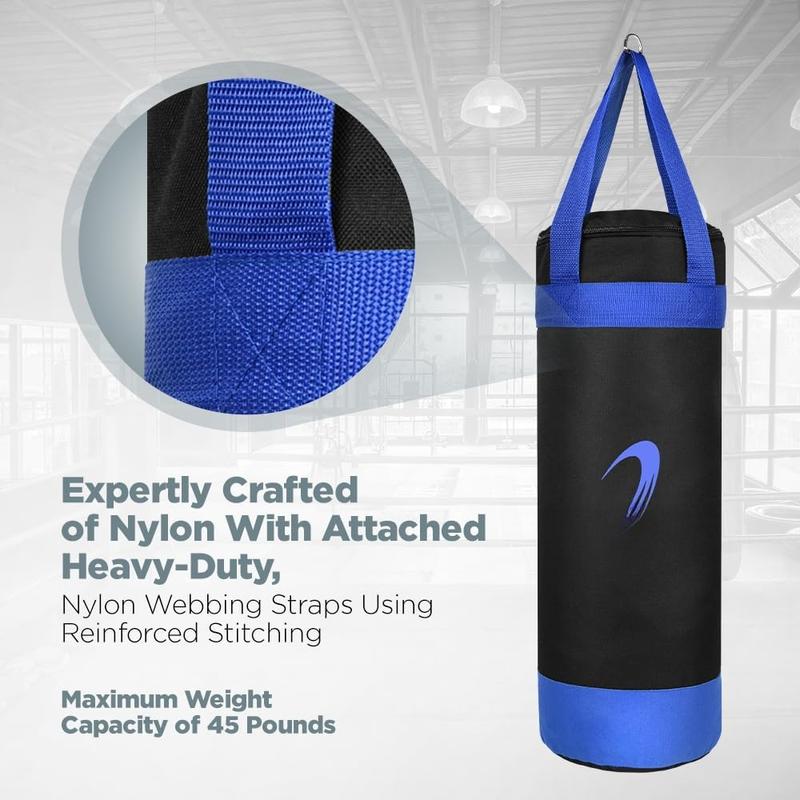 Punching Bag for Kids Boxing Set - Suitable for Kids Punching Bags 3-8 years of Age - Boxing Gloves & Hand Wraps Included - Youth Children Boxing MMA Kickboxing Muay Thai Karate Punching Bag