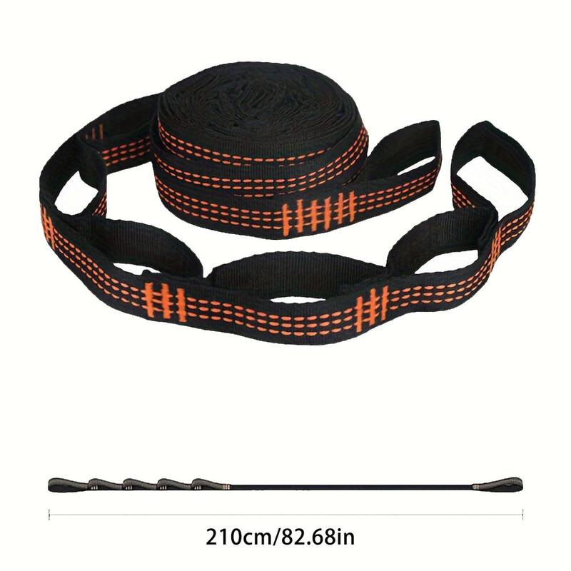 Triple Power Stitched Hanging Hammock Strap, 2 Counts Durable High Load Capacity Hammock Rope, Outdoor Camping Equipment