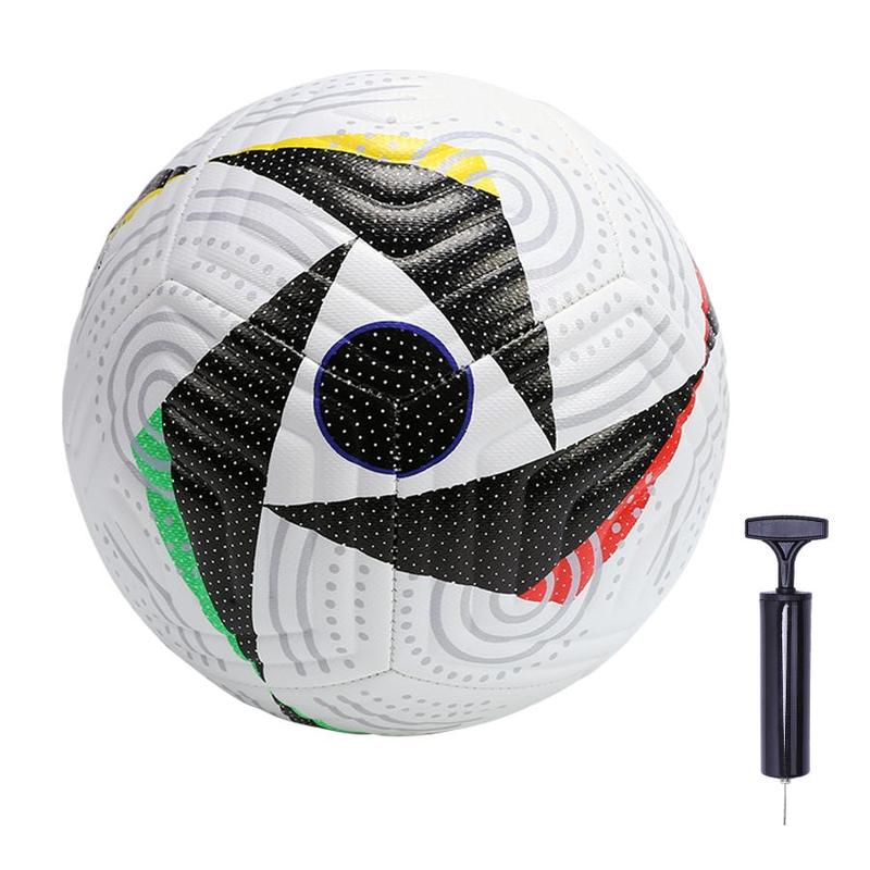 Size 5 Football Training Ball, 1 Count PU Stitched Football with 1 Count Air Pump, Soccer Ball for Training, Outdoor Sports Equipment