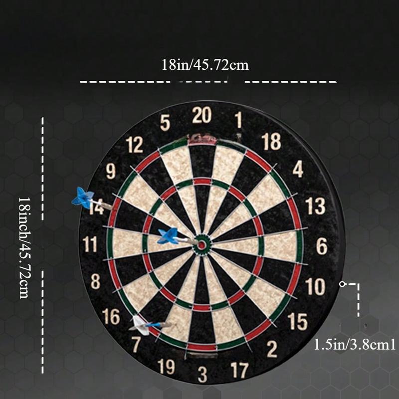 Bristle Dart Board With 6 Steel Tip Darts