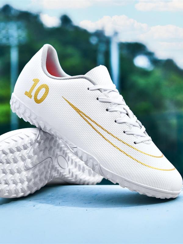 Men's Football Shoes, Fall Outfits, Fallfreshness Breathable Comfortable Lace Up Soccer Shoes, Non-slip Football Cleats, Training & Competition Sports Shoes for All Seasons