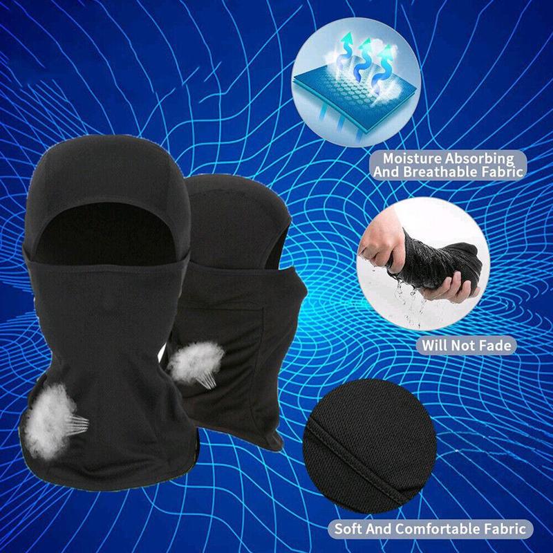 1Count Balaclava Winter Ski Mask Full Face Cover for Men and Women Breathable Windproof Elastic Fit Outdoor Activities