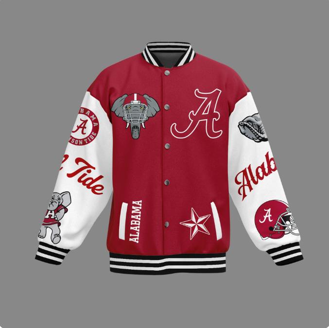 Alabama Crimson Tide Roll Tide Roll Sport Jacket , NCAA Alabama Crimson Tide Merch , Alabama Crimson Tide Sport Jacket , Football Gift, Gift For Him, Gift For Her