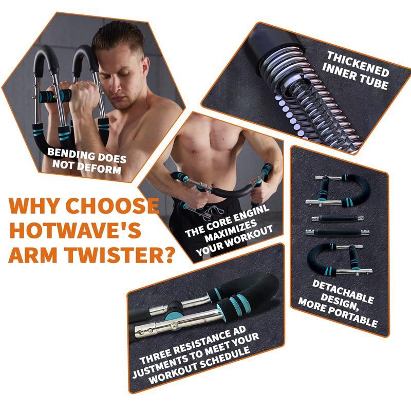 Arm Trainer. Strengthen Chest and Arm Muscles Men's Fitness Trainer Detachable Portable Spring Resistance Home Fitness Equipment