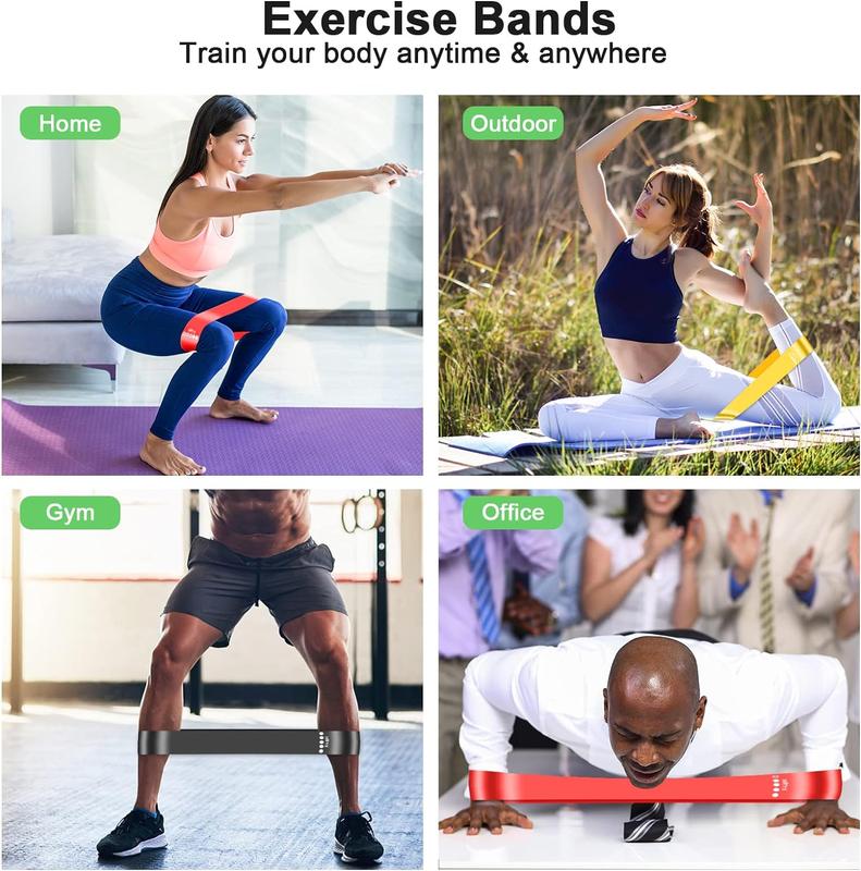 5 pc Resistance Band for Women and Men Workout Bands Elastic Bands for Exercise with 5 Different Resistance Levels for Gym,Training, Yoga,Pilates,Home