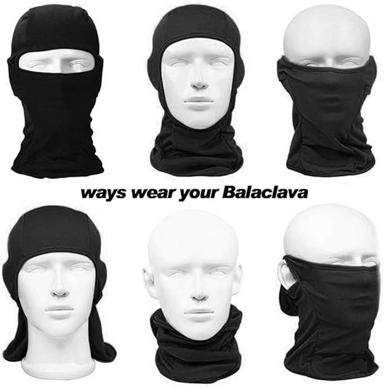 1Count Balaclava Winter Ski Mask Full Face Cover for Men and Women Breathable Windproof Elastic Fit Outdoor Activities