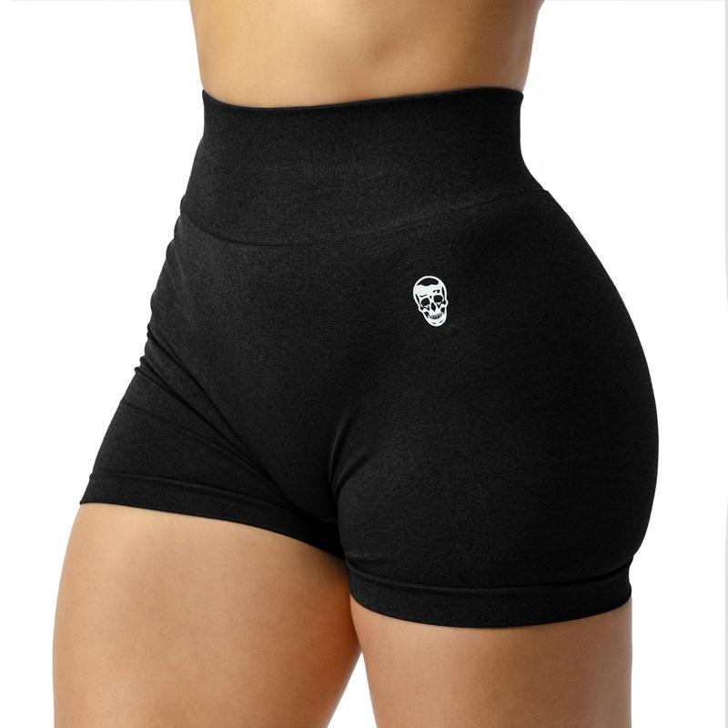 INFINITY Seamless Gym Scrunch Shorts 1 PAIR - Moisture-wicking Breathable Fabric,Diamond Gusset Crotch, Scrunch Back, Two Tier Waistband, Squat Proof