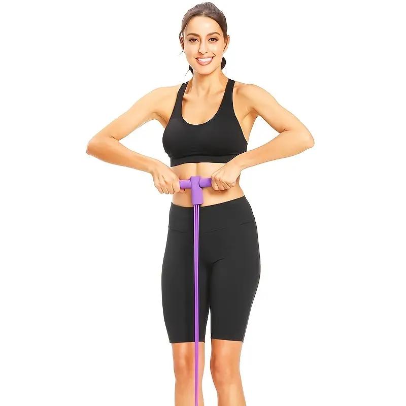 2024 New HotSale Sports exercise pedal tensioner, exercise rope fitness equipment, slim belly and arms pedal tension rope, sit-up assistant, rubber equipment