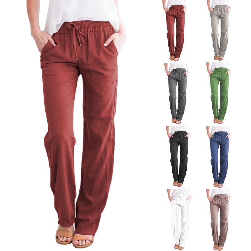 Women Joggers Sweatpants, High Waist Trousers Workout Jogger Lounge Pants with Pockets