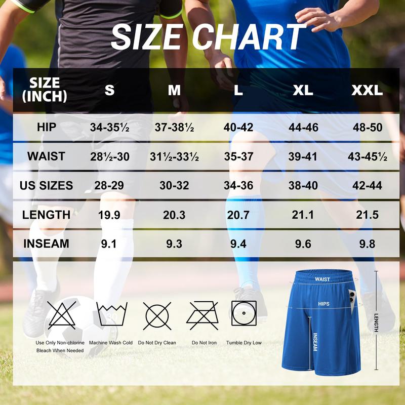 Men's 5-pack gym shorts quick-drying lightweight sports basketball running shorts with pockets