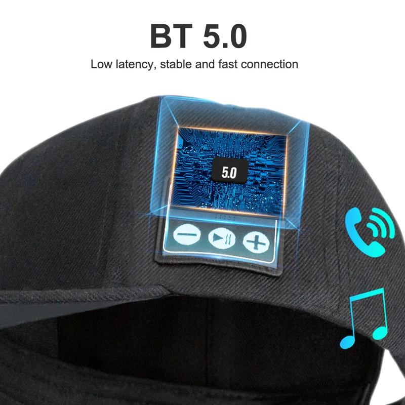 NEW Hat with Bluetooth Speaker Adjustable Bluetooth Hat Wireless Smart Loudspeaker Cap For Outdoor Sport Baseball Cap With Micfashion Audio Headphone