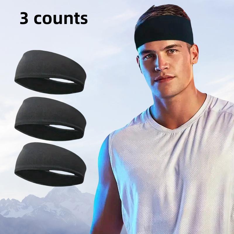 Breathable Mesh Design Headband for Motorcycle, 3 Counts set Sweat Absorbing Headbands, Sports Headbands for Outdoor Cycling & Fitness Training, Motorcycle Protective Accessories