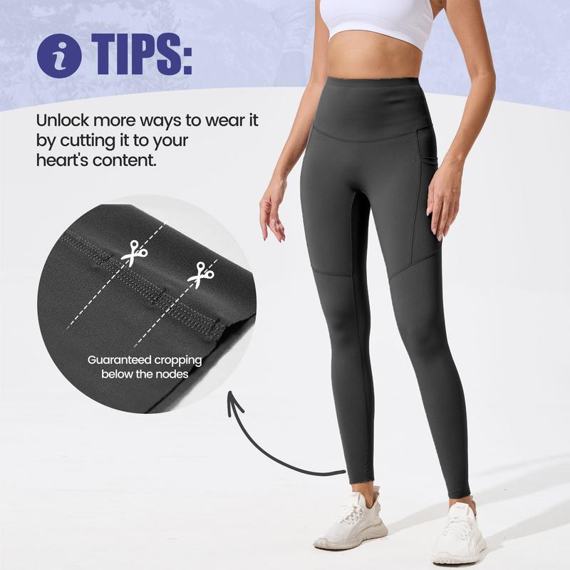 Viconow Tummy Control Leggings for Women with Pockets - High Waist Bike Pants for Gym Workout Athletic Running Yoga