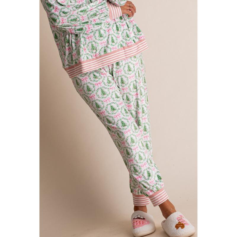 Christmas Trees and Bows Joggers