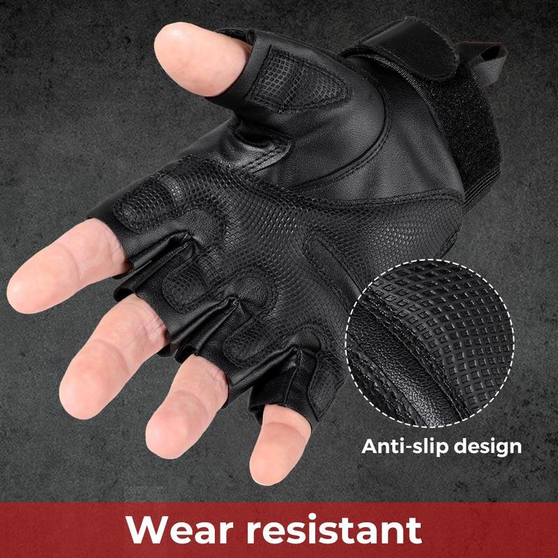 Half Finger Gloves (1 Pair), Breathable Non-slip Motorcycle Gloves, Sports Gloves for Cycling Hiking Climbing Motorcycle Outdoor Sports