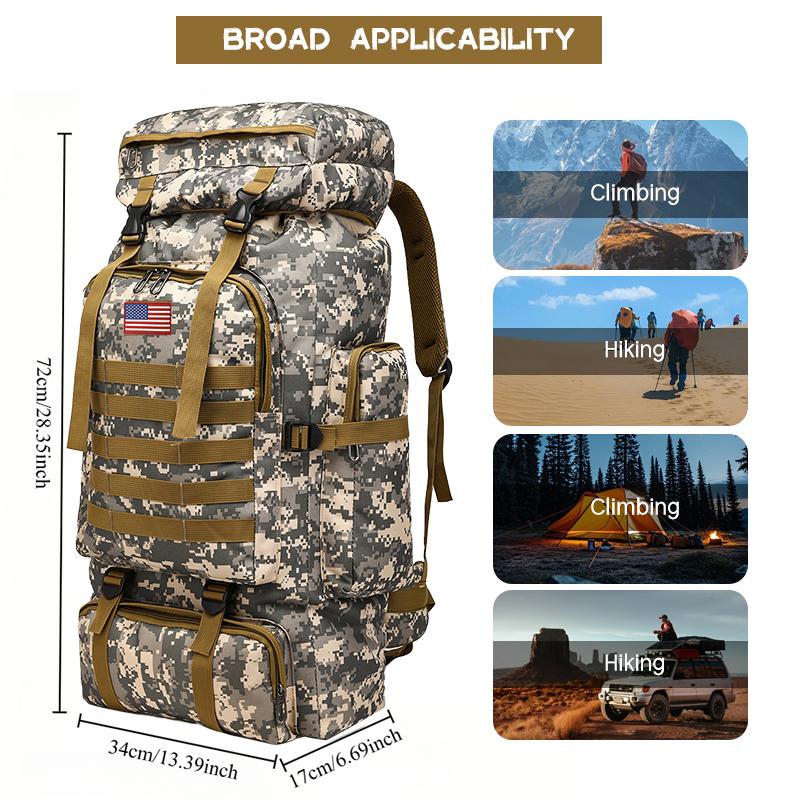 forest bags Rugged Men's Military Backpack Versa tile Waterproof Breathable Perfect for Camping Hiking Traveling magic pack backpack ikea bag tactical gear for men survival gear hunt accessories