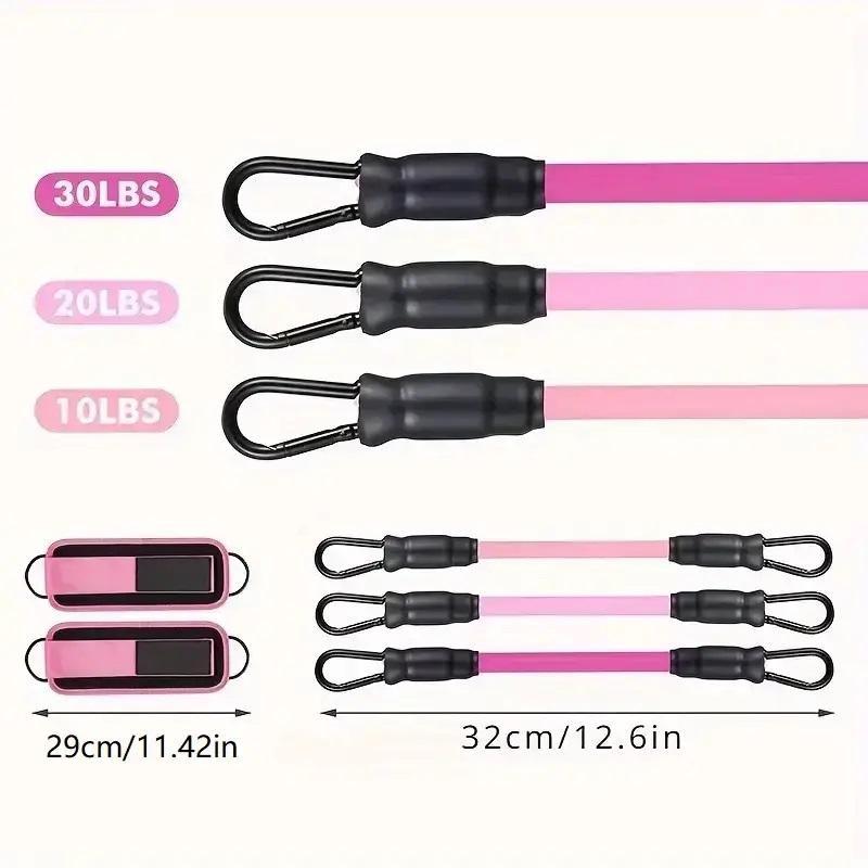 Resistance Band Set, 3 Counts set Multiple Combination Resistance Band For Leg & Hip Training, Muscle Training