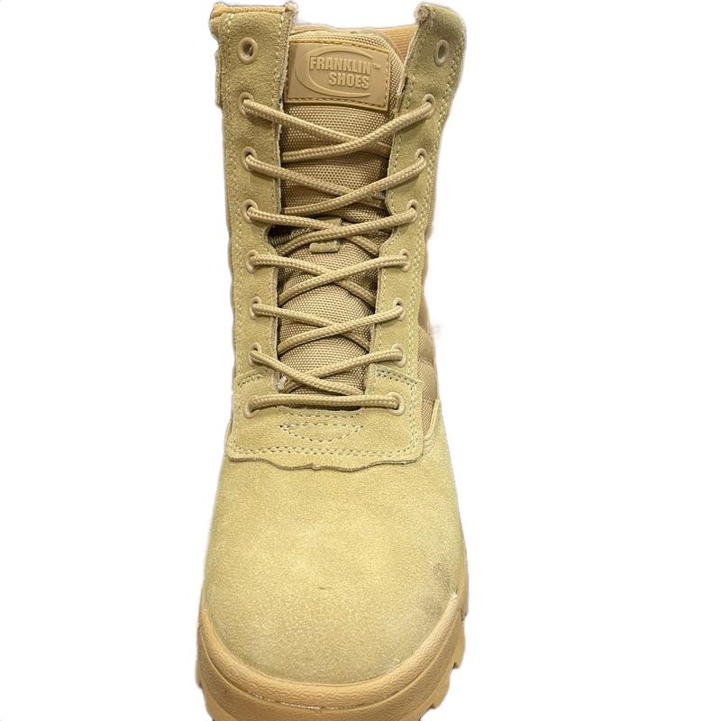 Military Style, Non-Slip, Durable, Lace-Up, Side Zipper, Comfortable Shoes for Outdoor Activities, Camping, Hiking, Trekking, and More