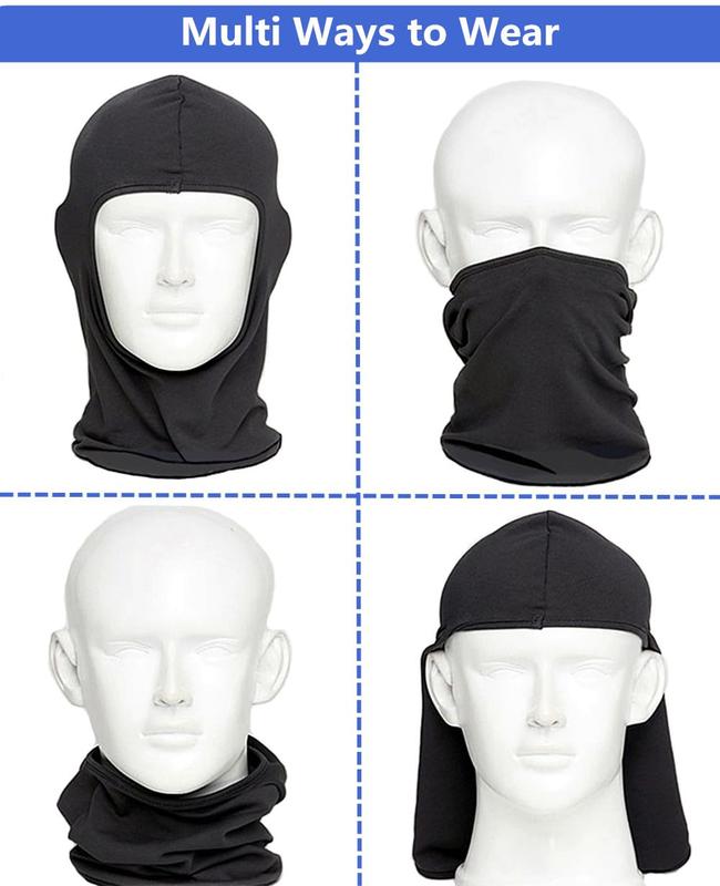 Balaclava Face Mask, Summer Cooling Neck Gaiter, UV Protector Motorcycle Ski Scarf for Men Women Breathable Knitted