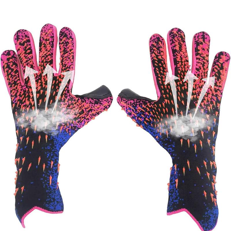 Football Goalkeeper Gloves for Men, 1 Pair Non-slip Breathable Football Goalie Gloves, Soccer Hand Protector, Soccer Gloves, Strong Grip Goalkeeping Gloves for Football Players, Football Balls Accessories, Sports Equipment, Christmas Gift