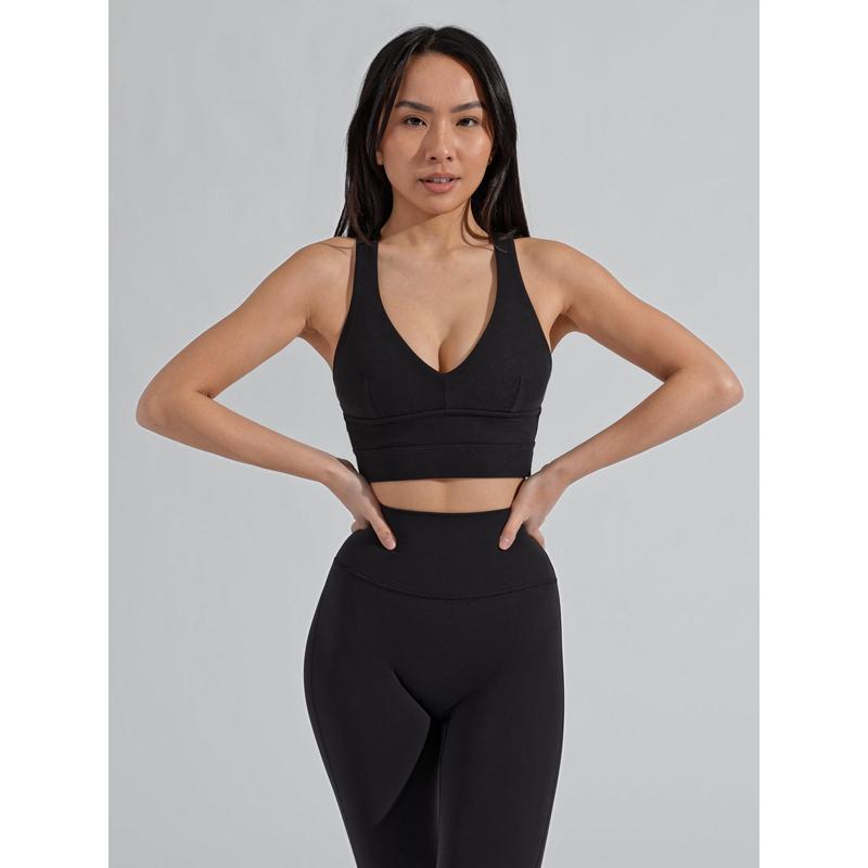 Alpha Sports Bra - Onyx Black