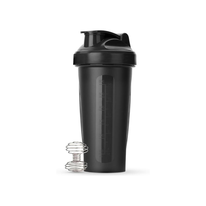 Protein Shaker Bottles - 20 oz Shaker Cups with Wire Whisk Ball for Smooth Mixing of Protein Shakes and Smoothies, Ideal for Fitness Enthusiasts.