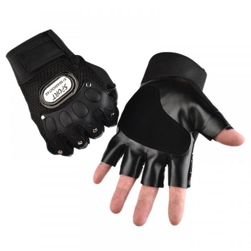 Sports Glove, 1 Pair Breathable Half-finger Fitness Glove, Sports Accessories Weight Lifting Gloves, Non-slip Workout Gloves, Gym Gear, Gym Accessories