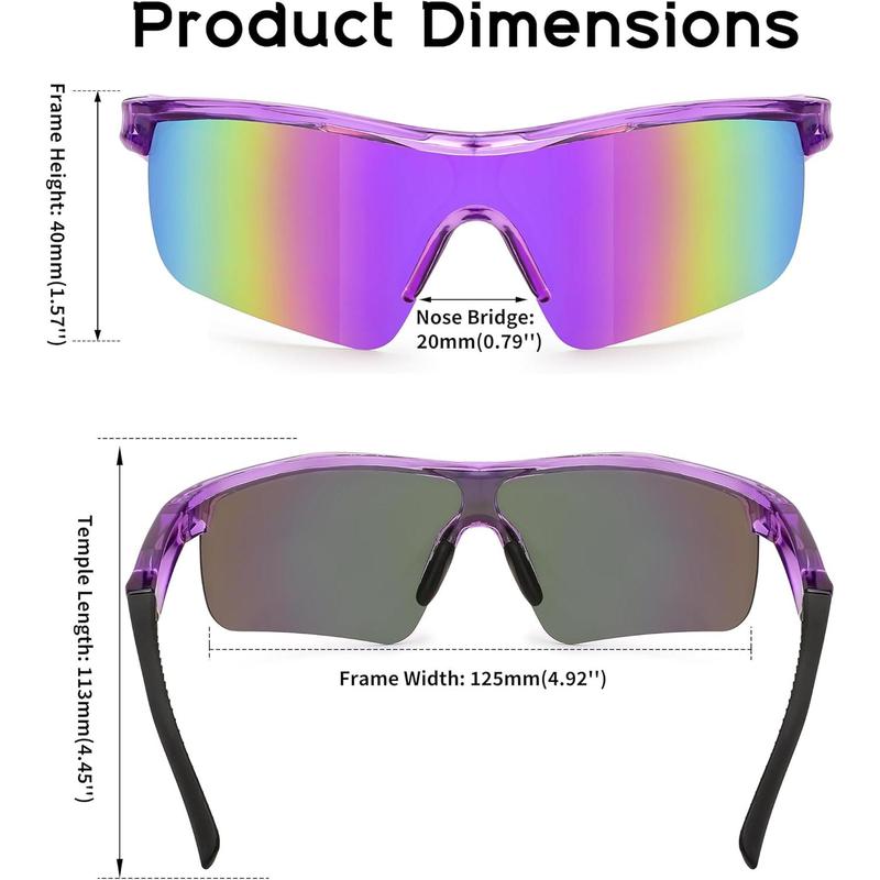 Teens Baseball Polarized Sunglasses  TR90 Frame Boys Girls Cycling B2454