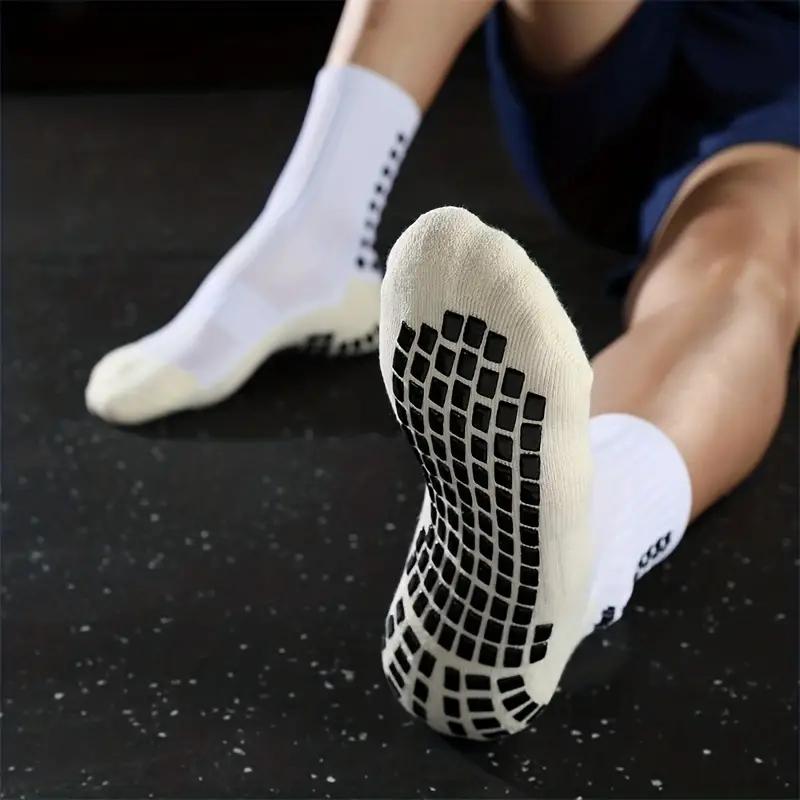 3 6 10 pairs of football socks, breathable pads, anti slip silicone, suitable for daily training, suitable for outdoor sports