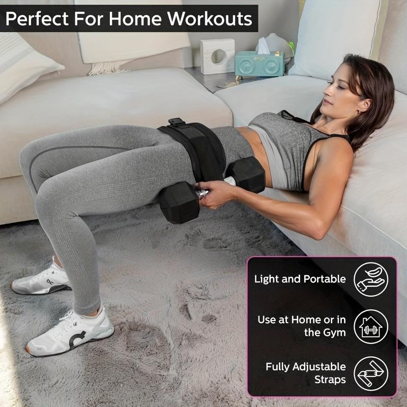 Adjustable Weighted Waist Belt for Home Workouts, Kettlebell Training, and Butt Shaping with Extra Cushioning and Adjustable Resistance