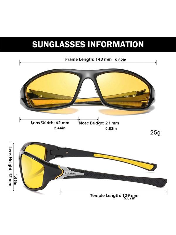 Men's Sporty Patchwork Design Sunglasses, 1 Pair Trendy Casual Sunglasses with Anti-slip Rope, Outdoor Sports Sunglasses for Cycling, Fishing, Climbing