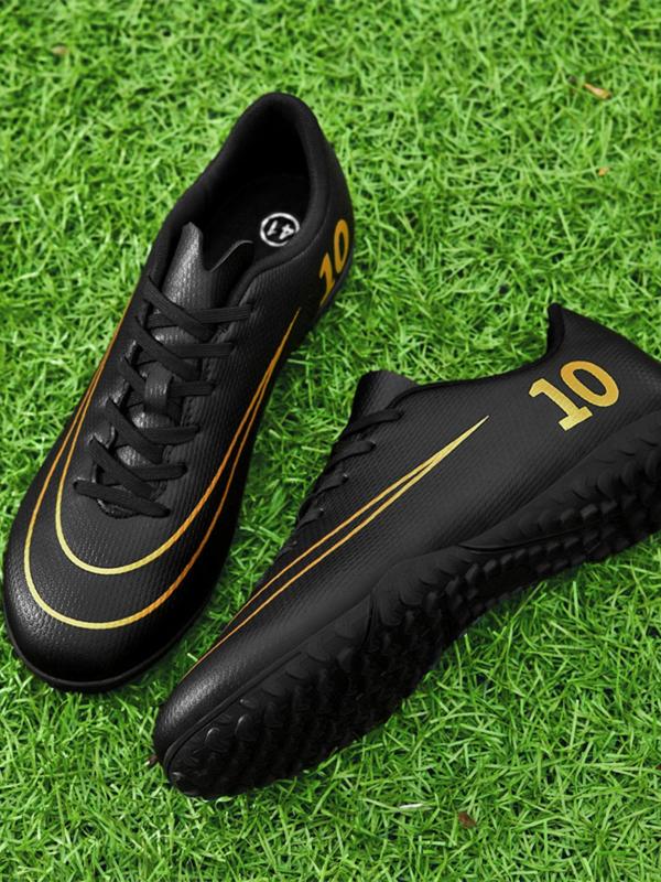 Men's Football Shoes, Fall Outfits, Fallfreshness Breathable Comfortable Lace Up Soccer Shoes, Non-slip Football Cleats, Training & Competition Sports Shoes for All Seasons