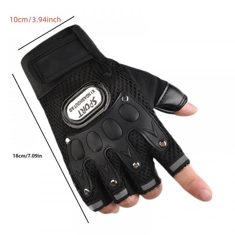 Sports Glove, 1 Pair Breathable Half-finger Fitness Glove, Sports Accessories Weight Lifting Gloves, Non-slip Workout Gloves, Gym Gear, Gym Accessories