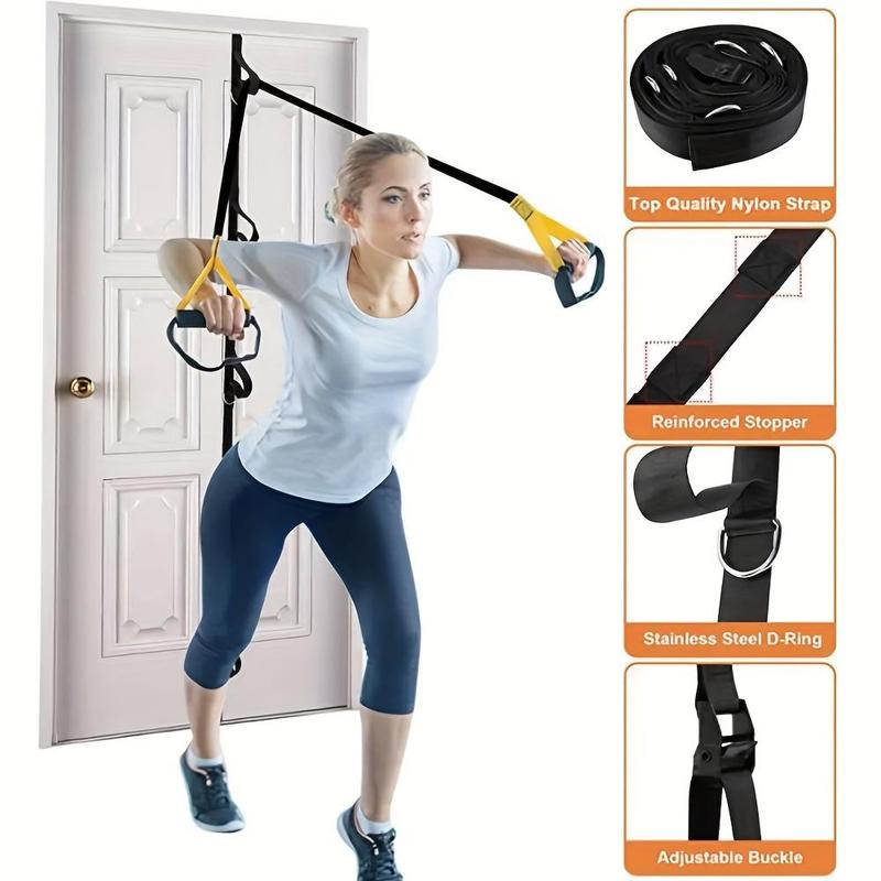 Door Anchor Fitness Rope, 1 Count Multifunctional Fitness Multi-stage Gate Buckle, Portable Fitness Equipment for Home Office