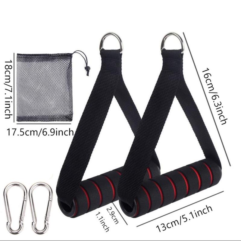 Gym Exercise Handles, 1 Set  Replacement Handle Attachments for Cable Machine Pulleys, Resistance Band and Strength Trainer, Pull Down Workout Accessories