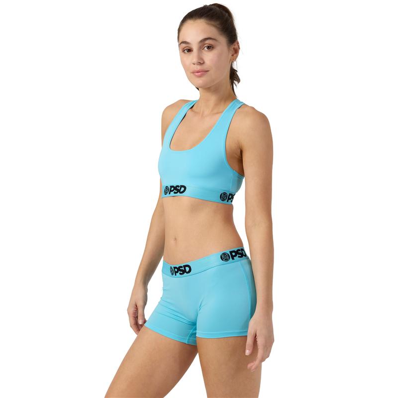 PSD Women's Carribean Solid Racerback Sports Bra - Comfortable, Breathable, Ultra-light Fabric