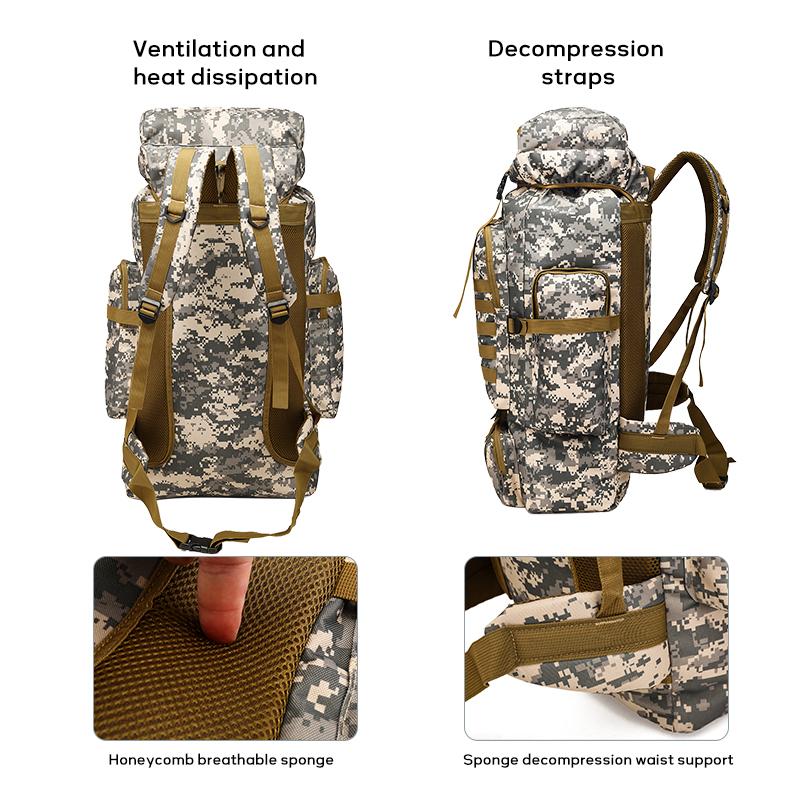 forest bags Rugged Men's Military Backpack Versa tile Waterproof Breathable Perfect for Camping Hiking Traveling magic pack backpack ikea bag tactical gear for men survival gear hunt accessories