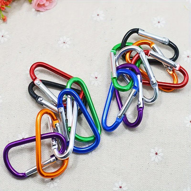 Aluminum Alloy Carabiner, 10pcs set Durable Climbing Buckle, Multifunctional Carabiner for Camping, Hiking and Climbing