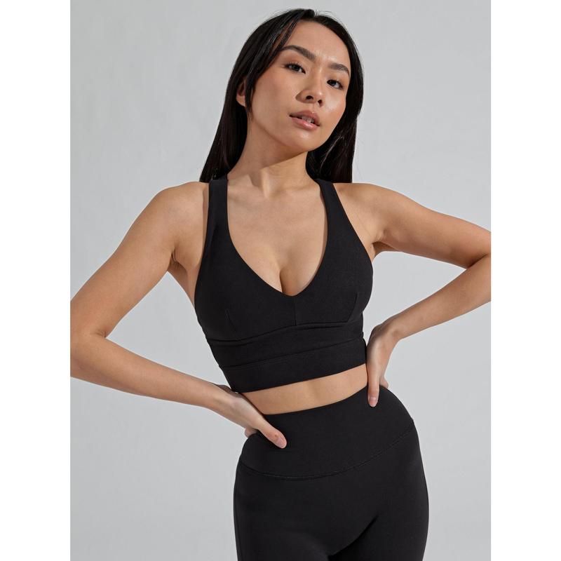 Alpha Sports Bra - Onyx Black