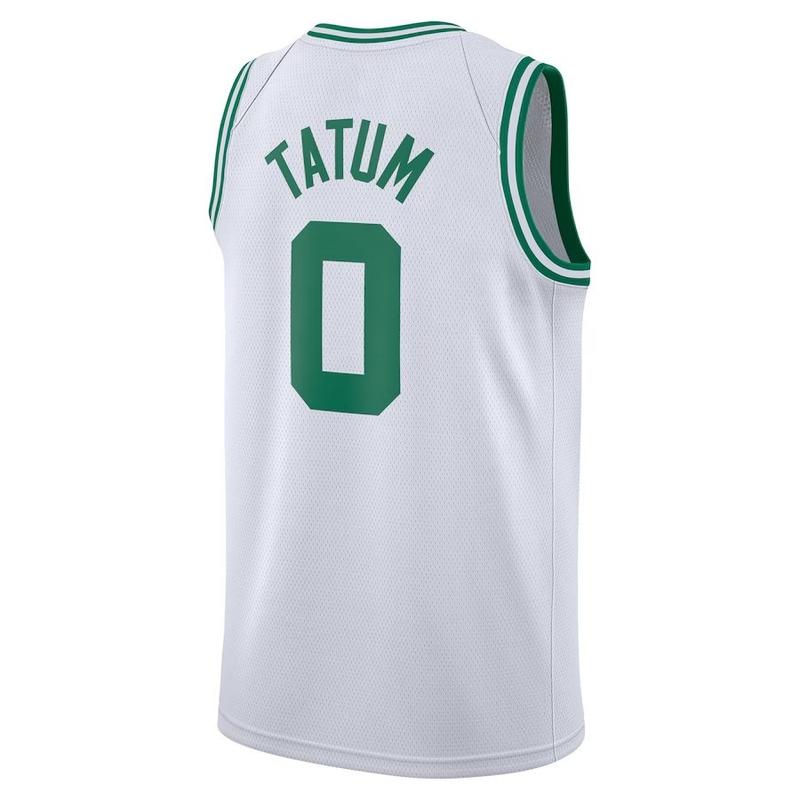 Jayson Tatum Men's Sleeveless stitched Basketball Jersey white 2024