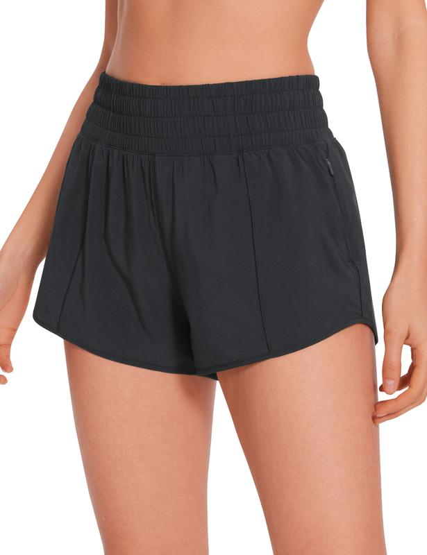 CRZ YOGA High Waisted Running Shorts for Women 2.5