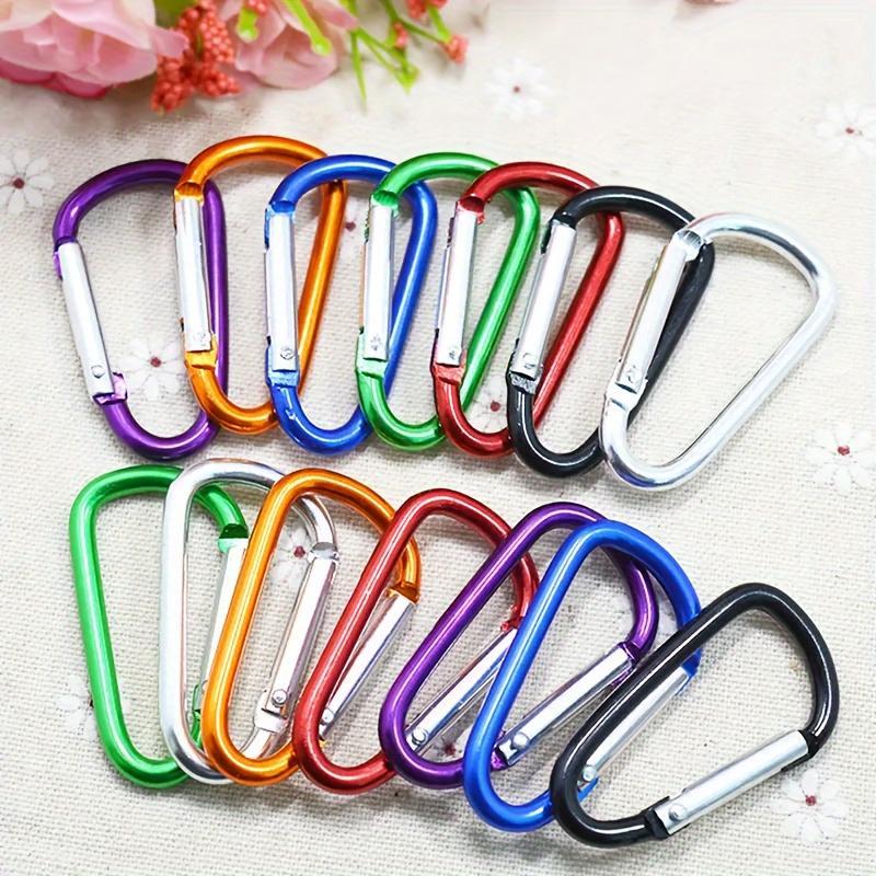 Aluminum Alloy Carabiner, 10pcs set Durable Climbing Buckle, Multifunctional Carabiner for Camping, Hiking and Climbing