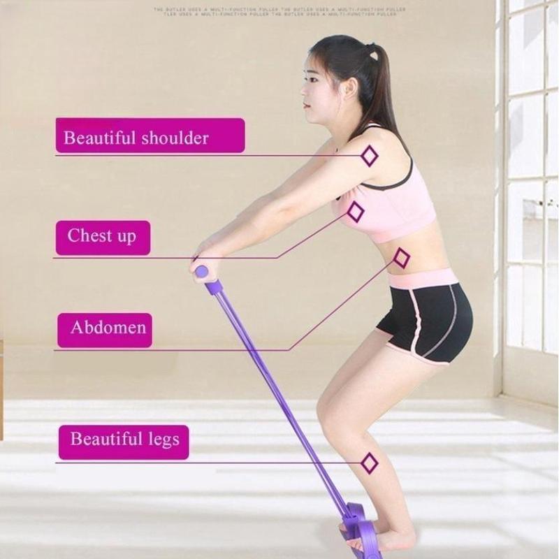 Household fitness pedal tension rope, 8-shaped stretcher for shoulder and back enhancement, and 8-shaped stretcher for female trainers Household Fitness