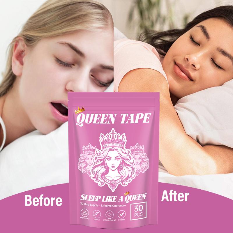 Queen Mouth Tape, for sleep one month supply, mouth tape, pink, gentle，adhesion,30 Strips,sports accessories,