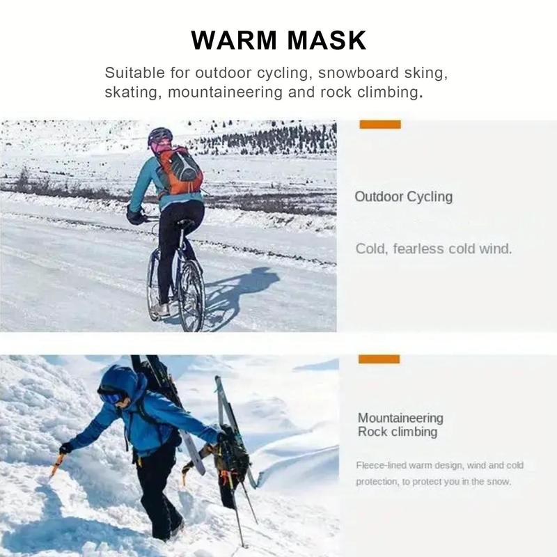 Winter Outdoor Warm Hood, Motorcycle Helmet Lining, Wind & Snow Protective Helmet Lining, Suitable for Outdoor Riding, Skiing, Christmas Gift