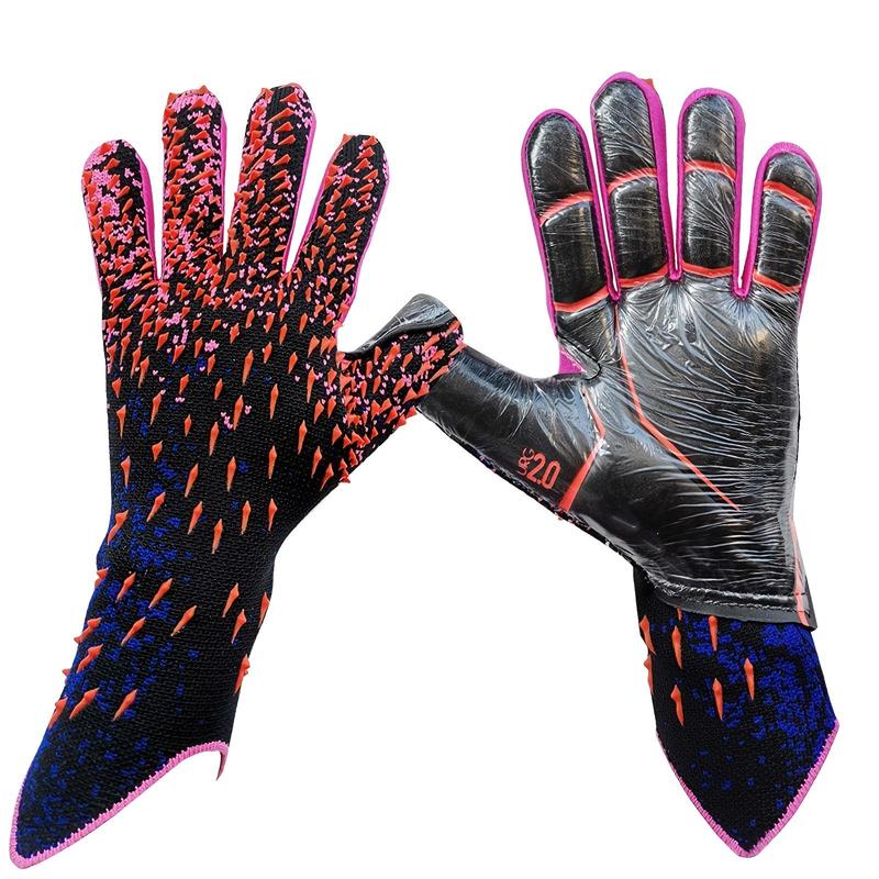 Football Goalkeeper Gloves for Men, 1 Pair Non-slip Breathable Football Goalie Gloves, Soccer Hand Protector, Soccer Gloves, Strong Grip Goalkeeping Gloves for Football Players, Football Balls Accessories, Sports Equipment, Christmas Gift